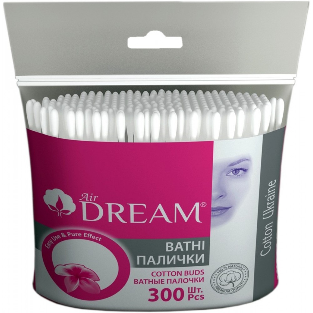Air Dream Ватні  палички п/е 300 (80) (32 шт/ящ)