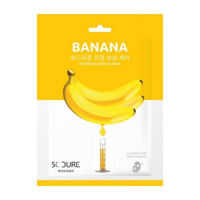 Jkosmec 5C CURE Тканинна маска для обличчя з екстрактом банана 25 мл