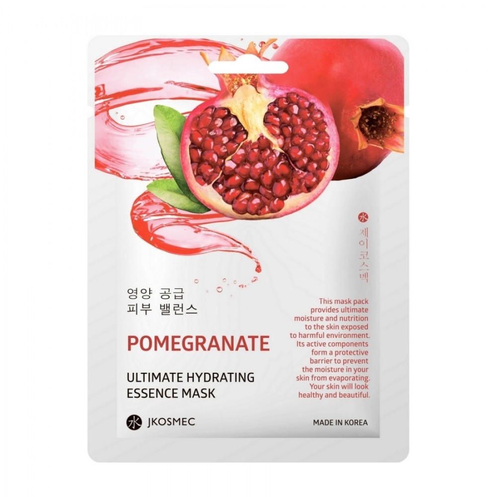 Jkosmec Ultimate Hydrating Тканинна маска для обличчя з екстрактом гранату 25 мл