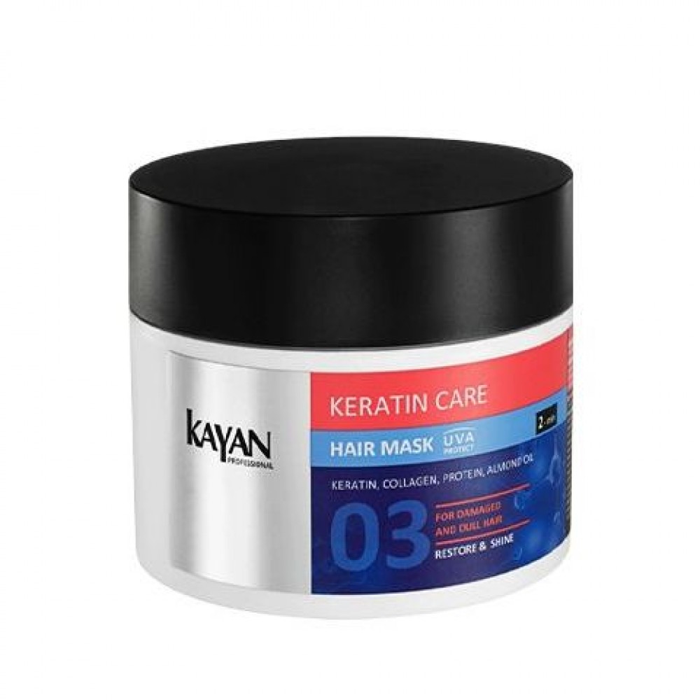 KAYAN Keratin care Маска для пошкодженого і тьмяного волосся, 300 мл.