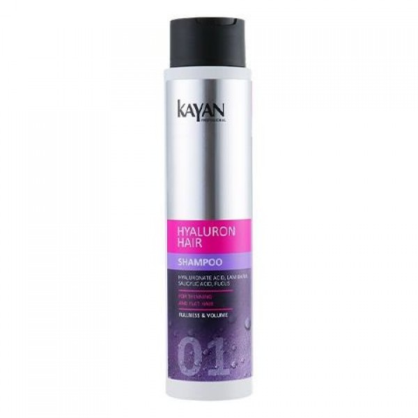 KAYAN Hyaluron hair Шампунь для тонкого та позбавленого об'єму волосся, 400 мл.