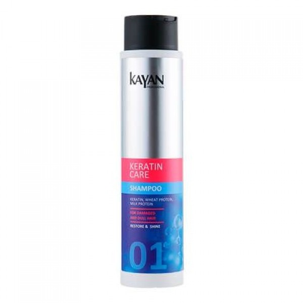 KAYAN Keratin care Шампунь для пошкодженого і тьмяного волосся, 400 мл.