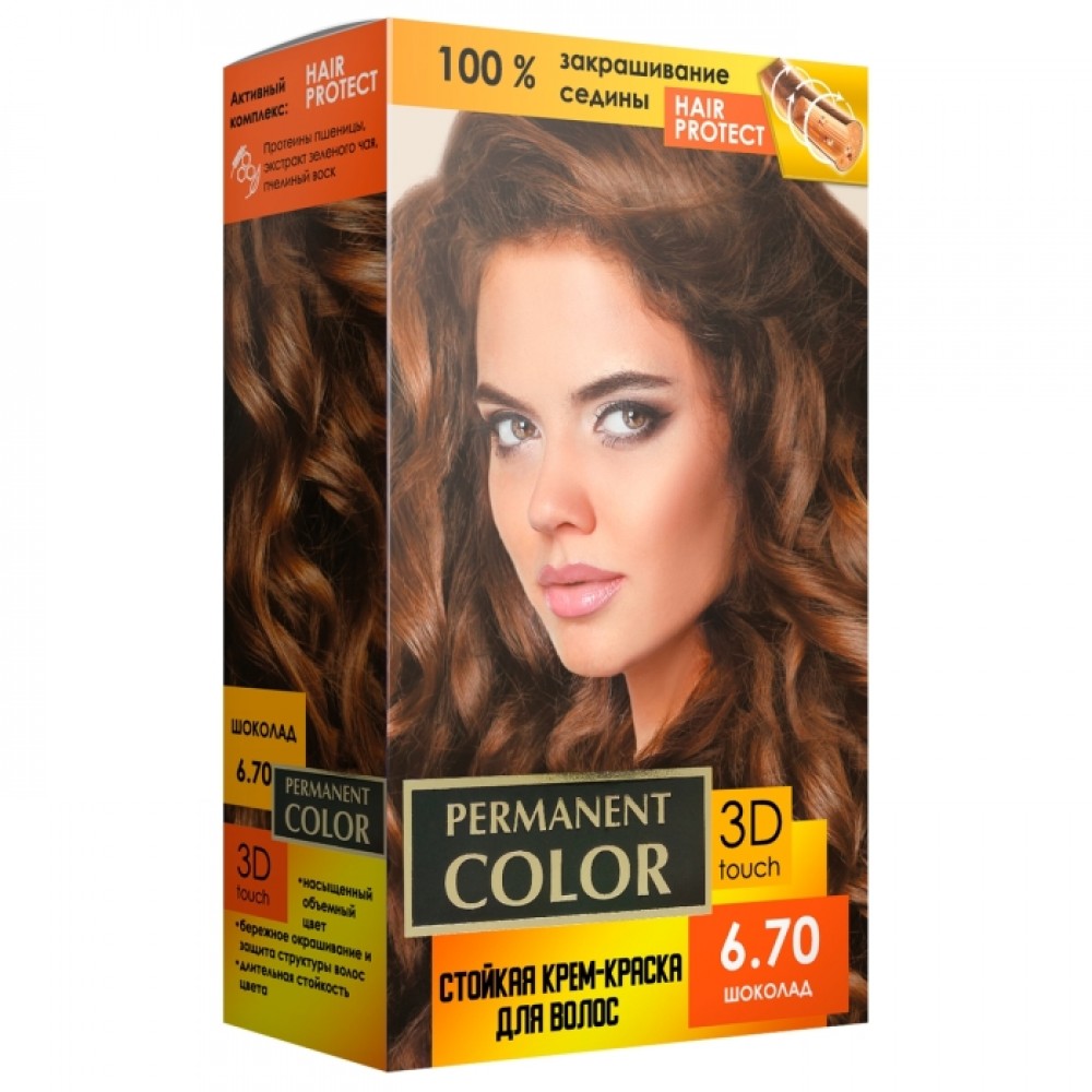 Аромат Крем-фарба для воосся тон (670) шоколад (12 шт/ящ)