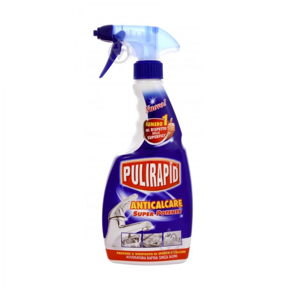 Pulirapid Засіб Антивапняний, 500 мл (трігер), синій