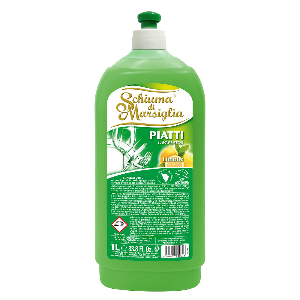 Schiuma di Marsiglia Засіб для миття посуду Лимон, 1000 мл