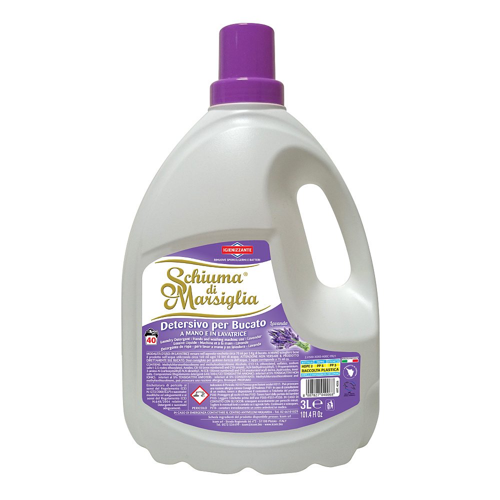 Schiuma di Marsiglia Гель для прання Лаванда, 3 л (40 прань)