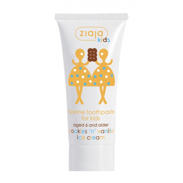 ZIAJA Kids 3+ Зубна паста "Ванільне морозиво та печиво" 50 мл