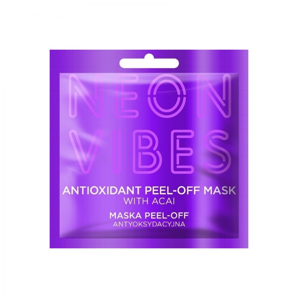 MARION Neon Vibes Маска для обличчя з ягодами асаї (фіолетова), 8 г