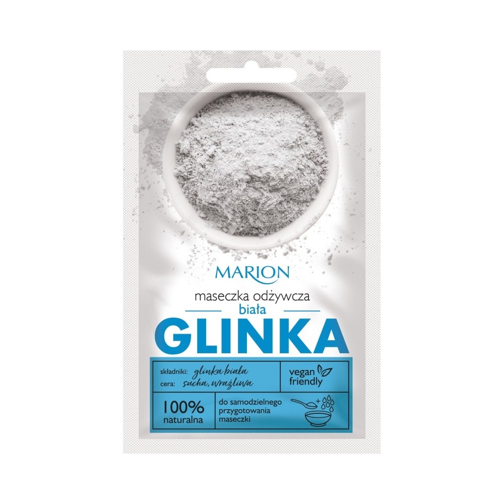 MARION Глина Біла Маска для обличчя Поживна, 8 г