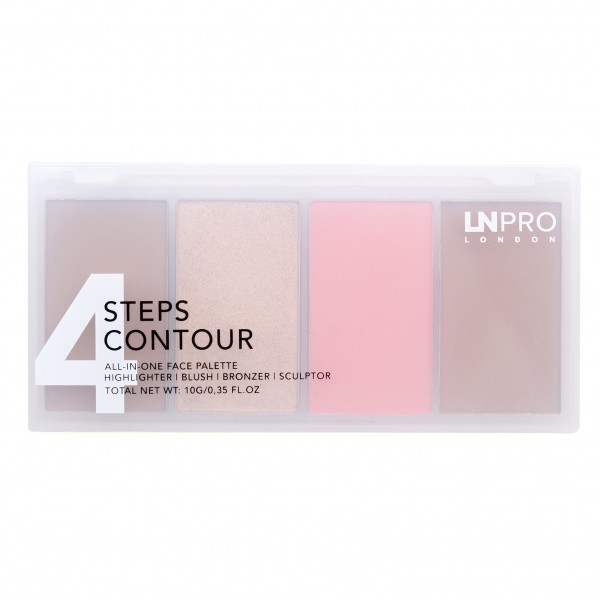 LN PRO Набір пудр для контурування обличчя 4 Steps Contour № 101 (10 г)