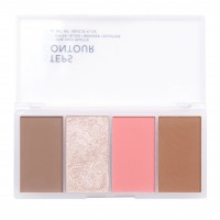 LN PRO Набір пудр для контурування обличчя 4 Steps Contour № 101(нейтральний холодний) 10 г