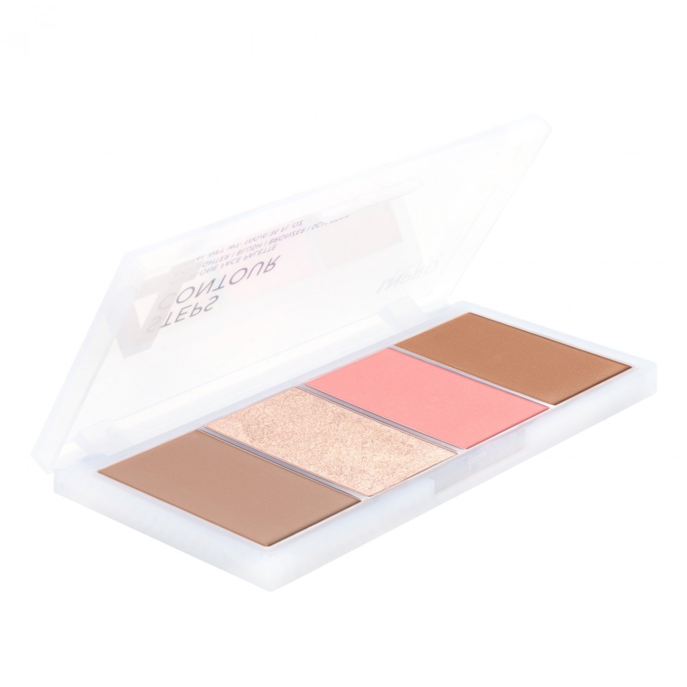 LN PRO Набір пудр для контурування обличчя 4 Steps Contour № 102 (10 г)