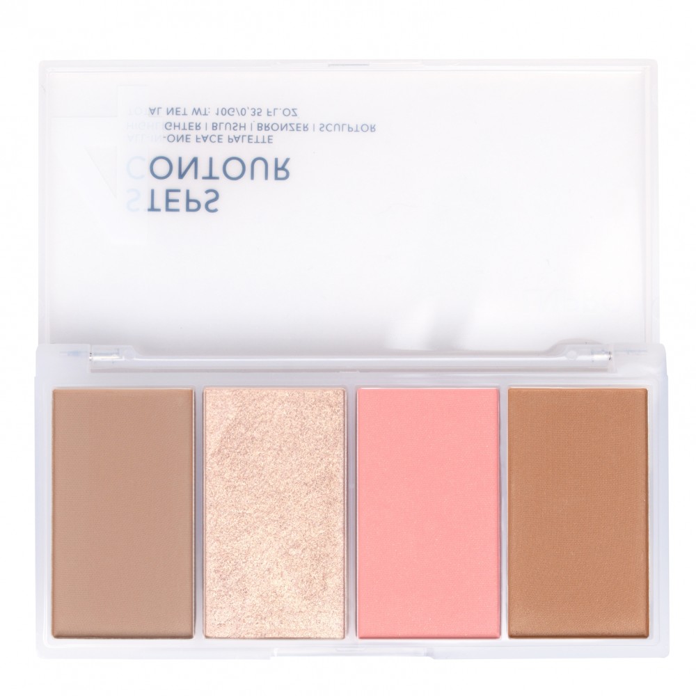 LN PRO Набір пудр для контурування обличчя 4 Steps Contour № 102 (10 г)