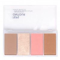 LN PRO Набір пудр для контурування обличчя 4 Steps Contour № 102 (10 г)