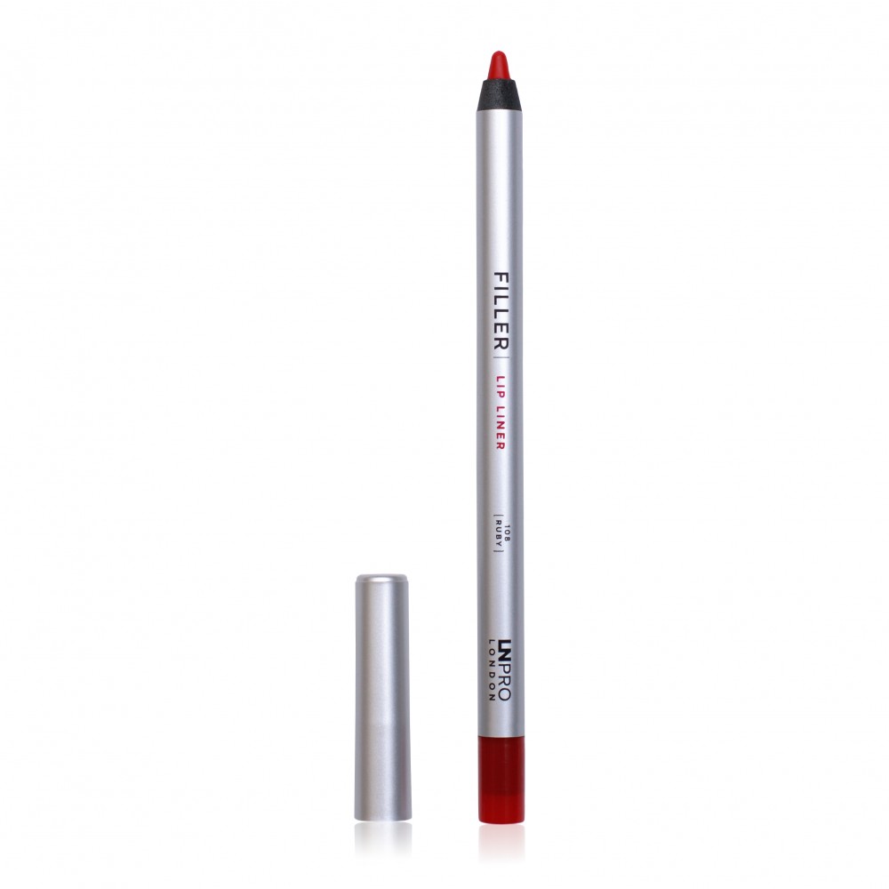 LN PRO Стійкий гелевий олівець для губ Filler Lip Liner №108 (рубіновий) 1,7 г