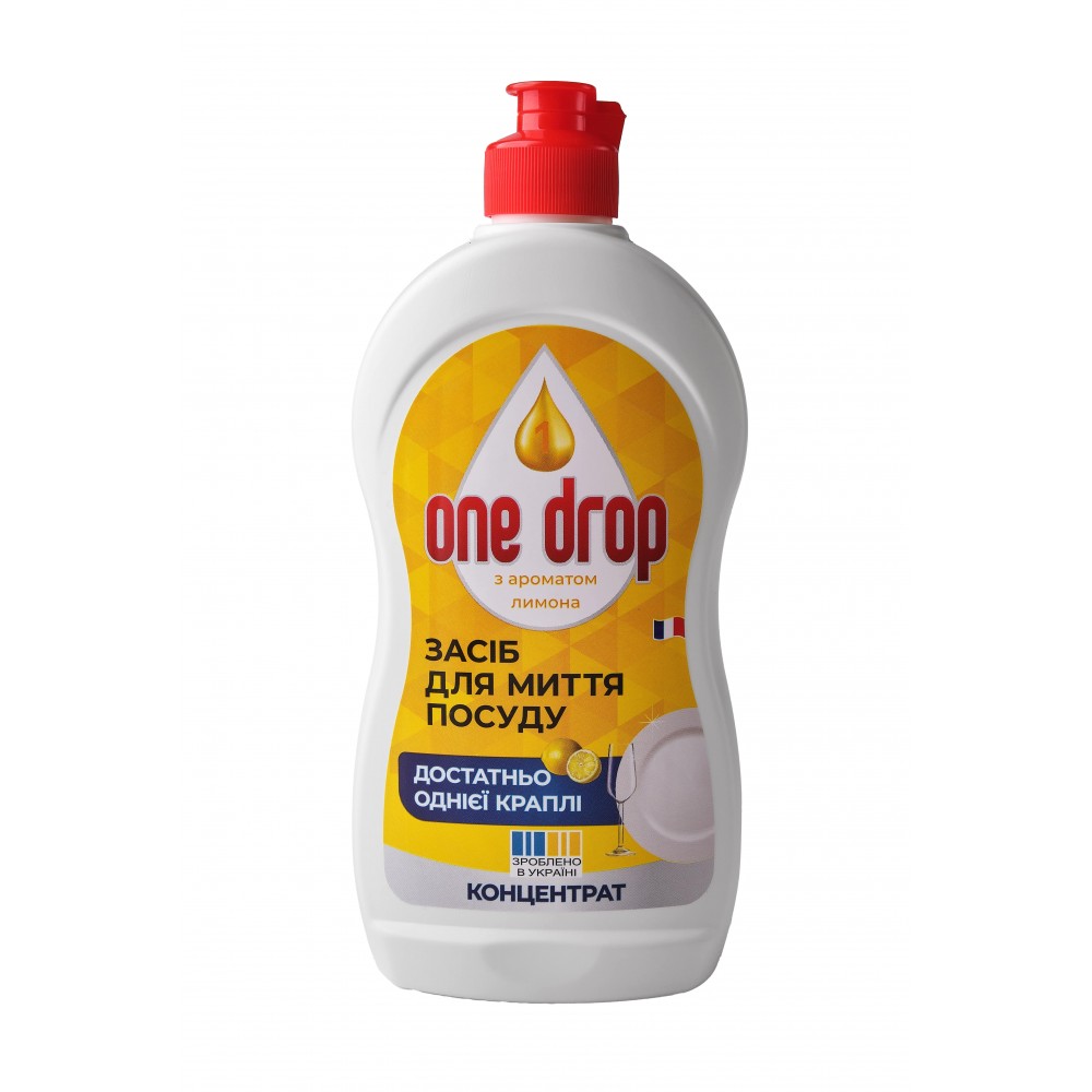 ONE DROP Засіб для миття посуду 500 мл Лимон