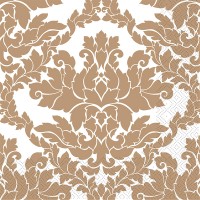 Silken Серветки паперові  "ДАМАСК ВІЗЕРУНОК" 33*33 3 шар 18шт у пачці