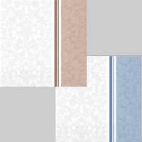 Silken Серветки паперові  "ДАМАСК " 33*33 3 шар 18шт у пачці