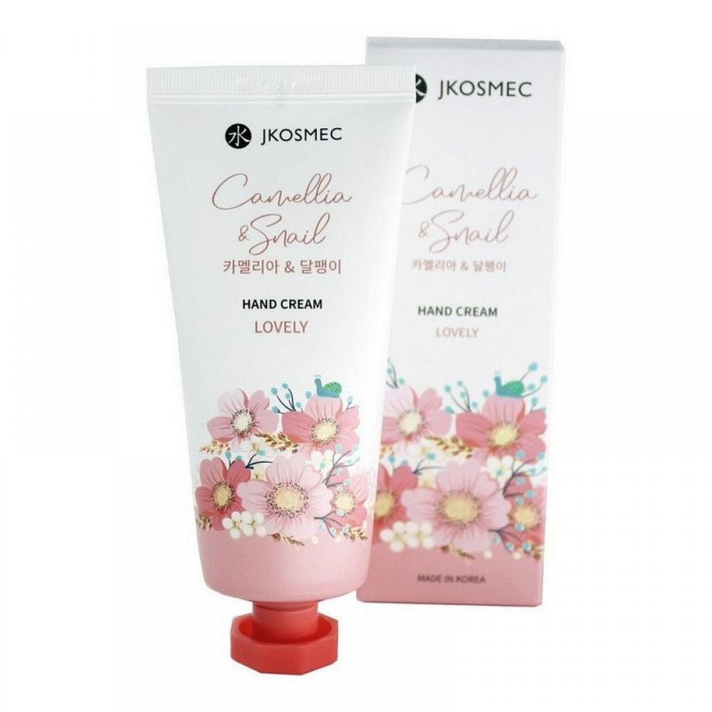 Jkosmec Крем для рук з камелією та муцином равлика 100 мл