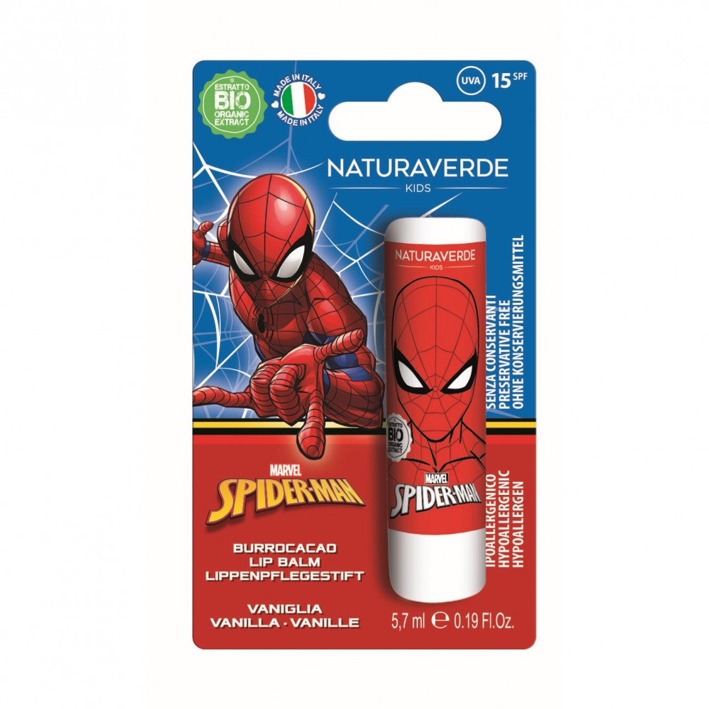 Naturaverde Disney Classic Бальзам для губ для дітей SPIDERMAN 5.7 мл