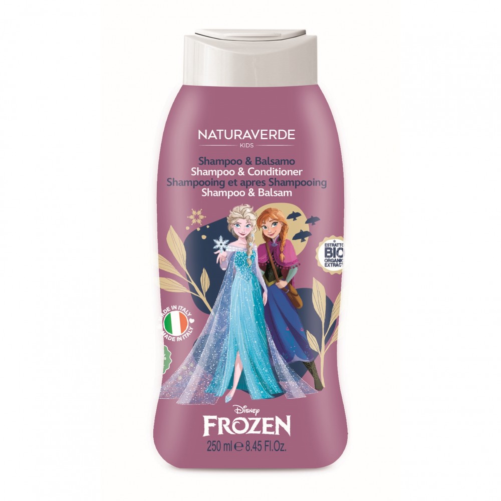 Naturaverde Disney Classic Шампунь та кондиціонер для дітей FROZEN з органічними екстракт. волошки 250 мл