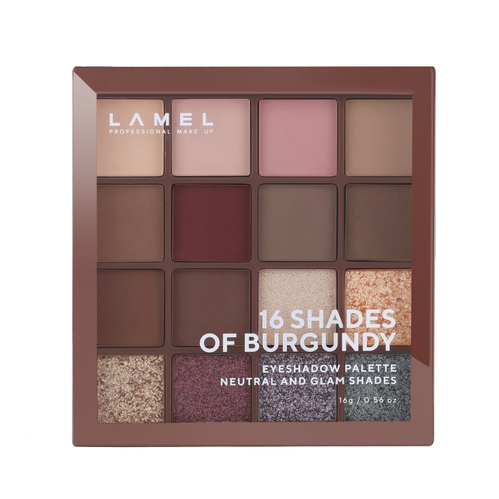 LAMEL Тіні для повік 16 Shades of Burgundy №16-4 16г