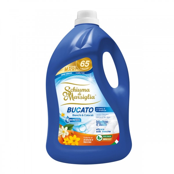 Schiuma di Marsiglia Гель для прання з ароматом апельсина та нарциса, 5 л. (65 прань)