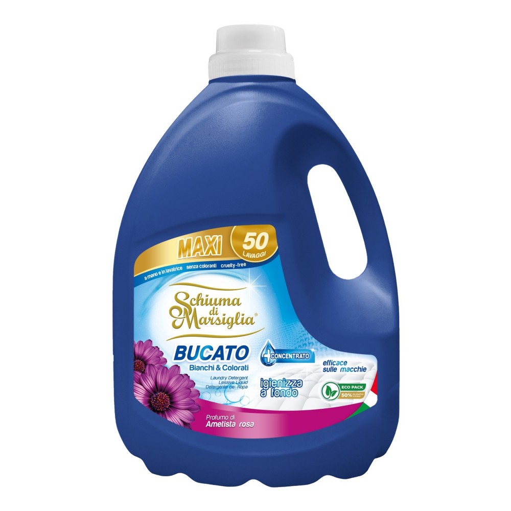 Schiuma di Marsiglia Гель для прання з ароматом троянди аметиста, 3л. (40 прань)