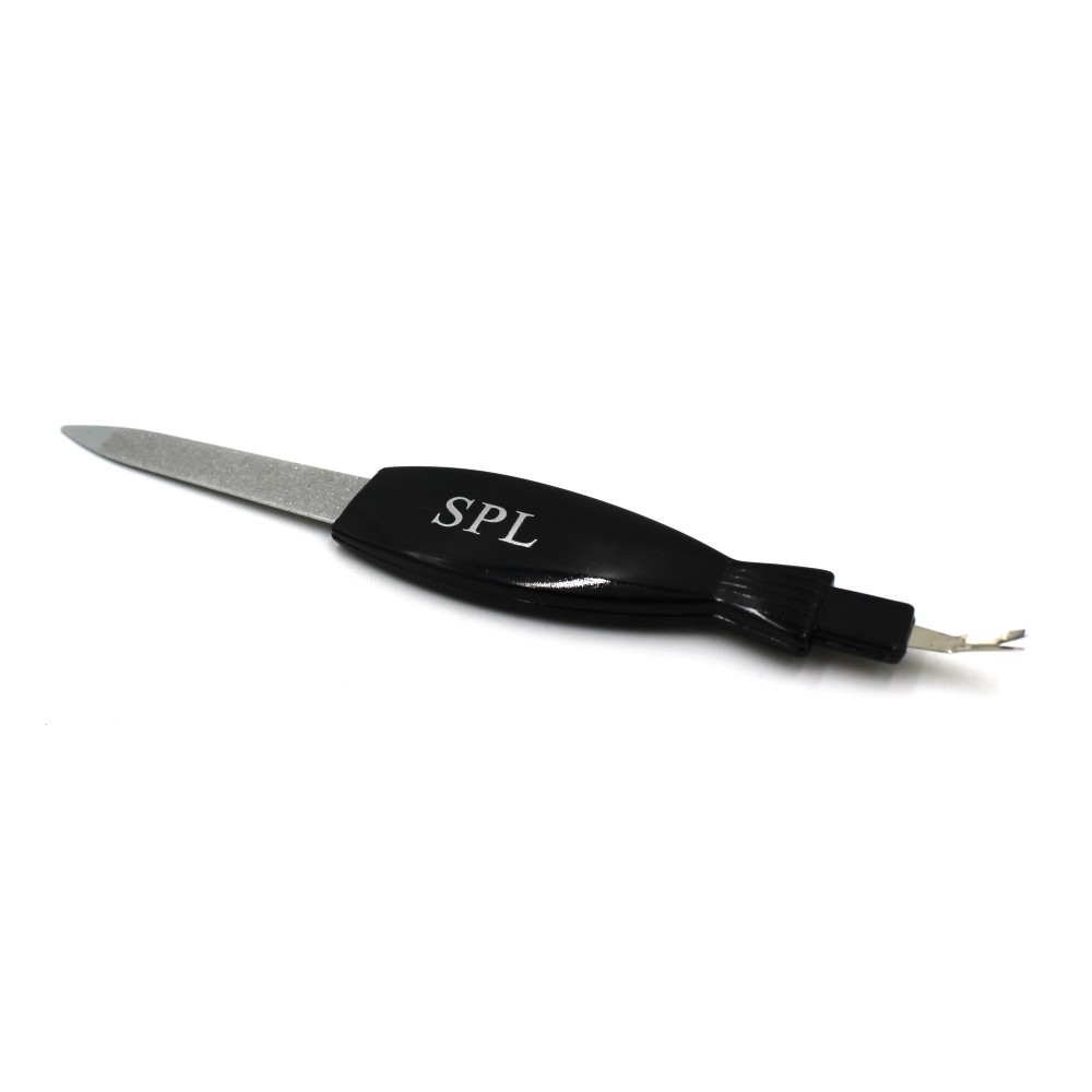 SPL Пилка для нігтів металева з лопаткою для кутикул 9679