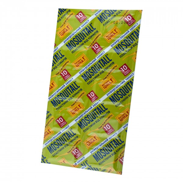 MOSQUITALL Пластини від комарів Універсальний захист 10 шт