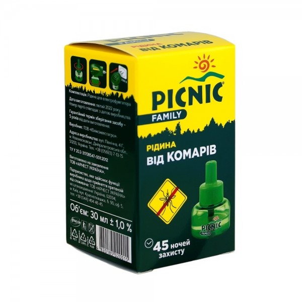 Picnic Family Рідина від комарів 30 мл (45 ночей)