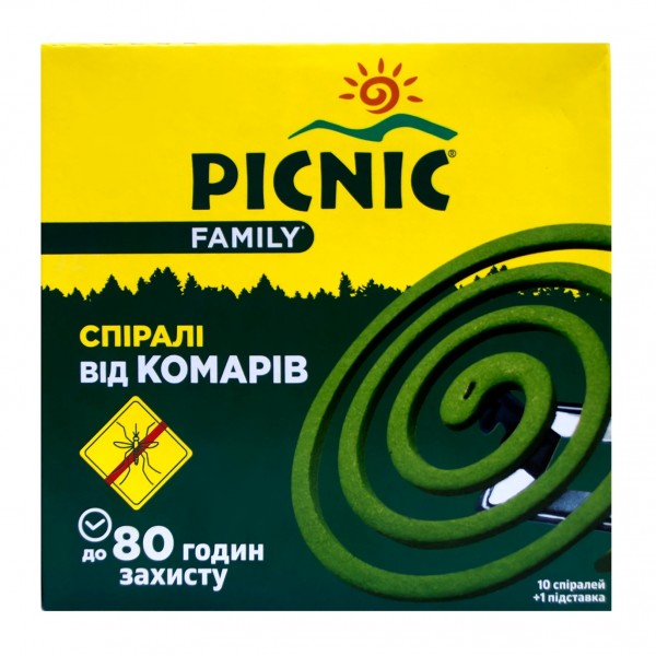Picnic Family Спіралі від комарів 10 шт