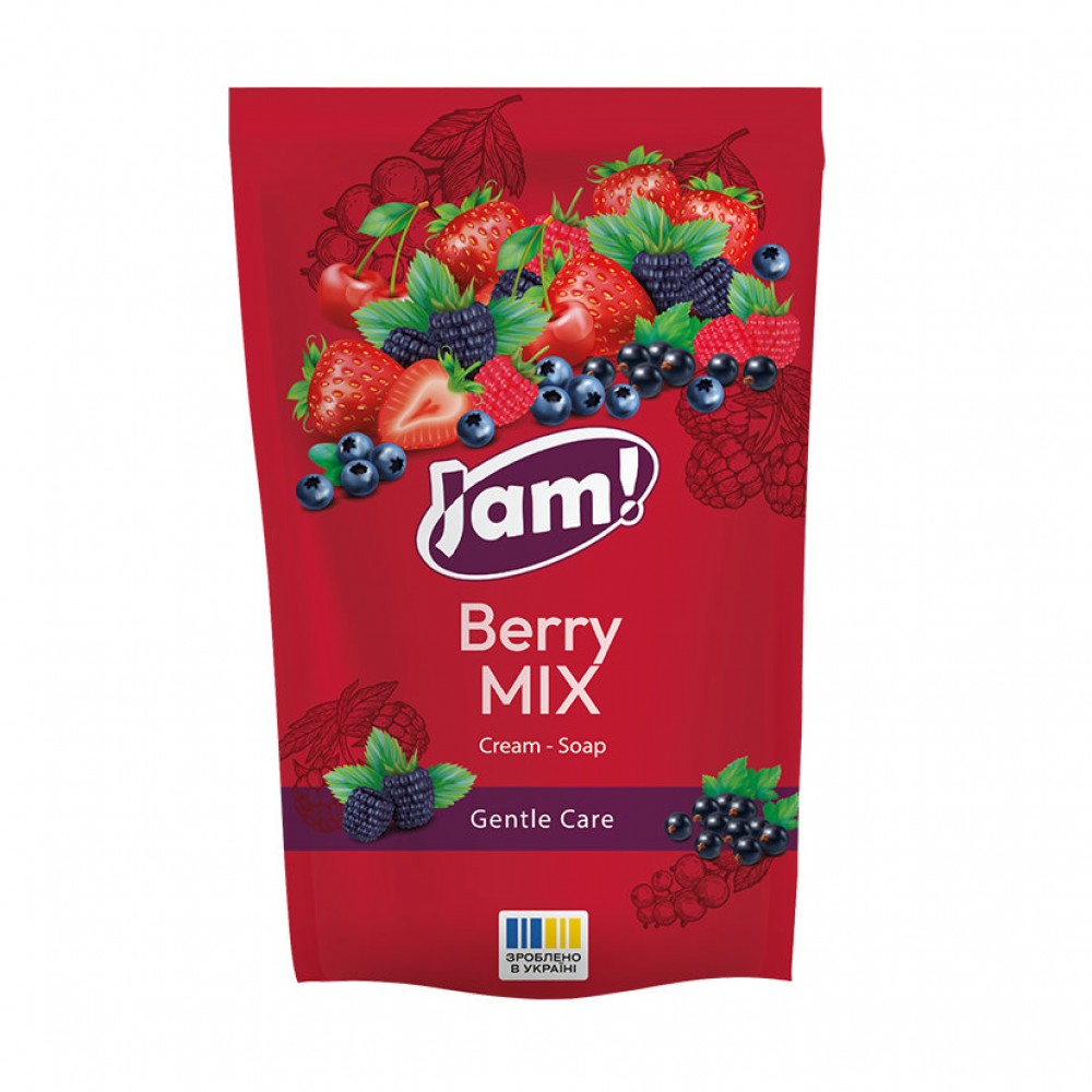 SAMA Крем-мило Berry MIX  з гліцерином "JAM!" 300 г