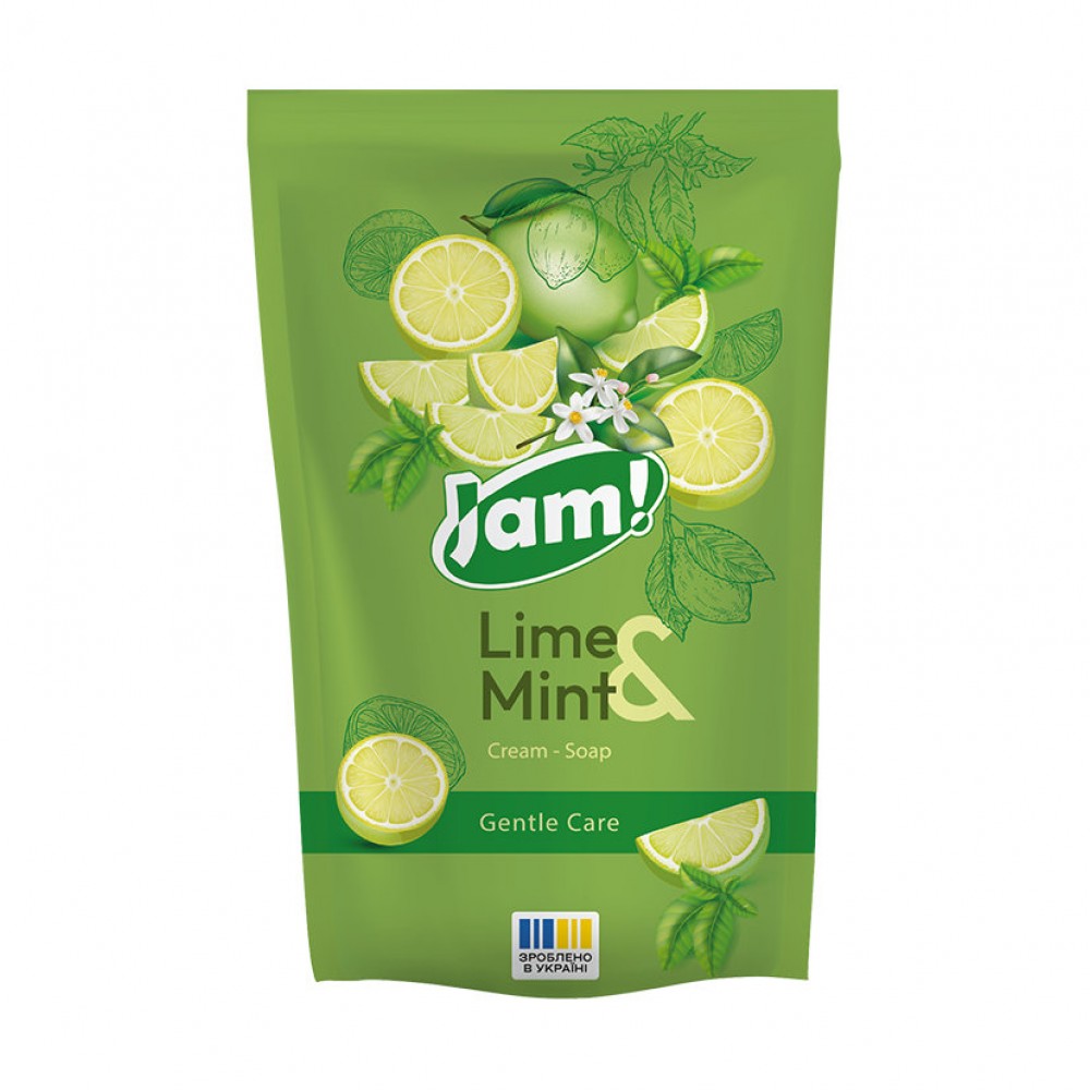 SAMA Крем-мило Lime & Mint з гліцерином "JAM!" 300 г