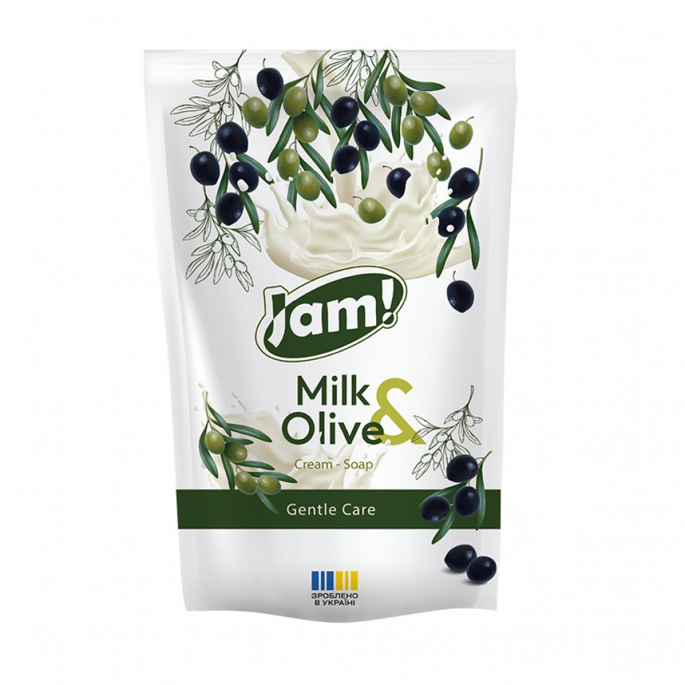 SAMA Крем-мило Milk & Olive з гліцерином "JAM!" 300 г