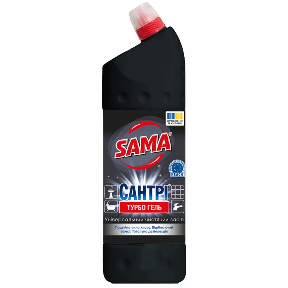SAMA Універсальний чистячий засіб TURBO гель, 1000 мл