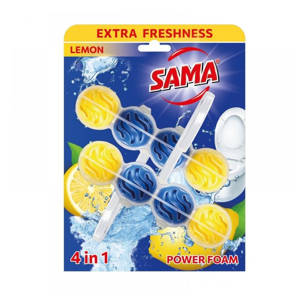 SAMA Блок для  унітазу "Лимон" 2*65 г