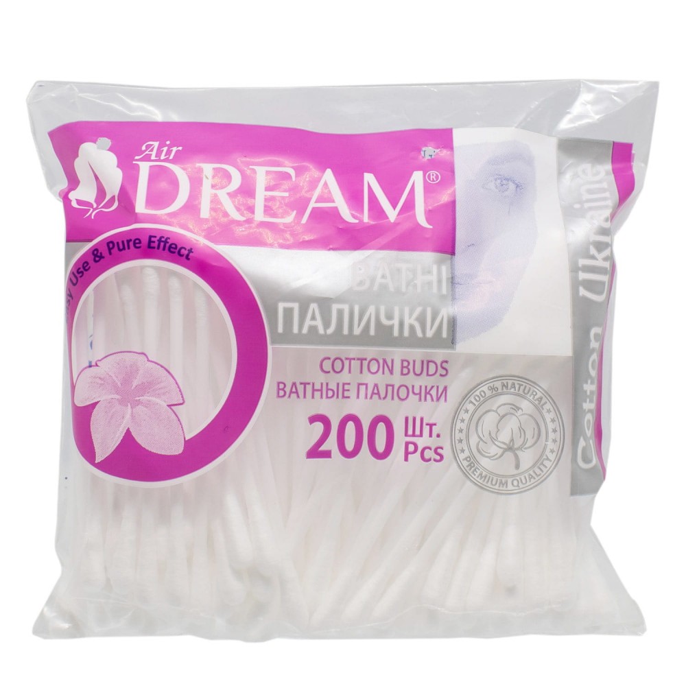 Air Dream Ватні  палички п/е 200 (50) (50 шт/ящ)