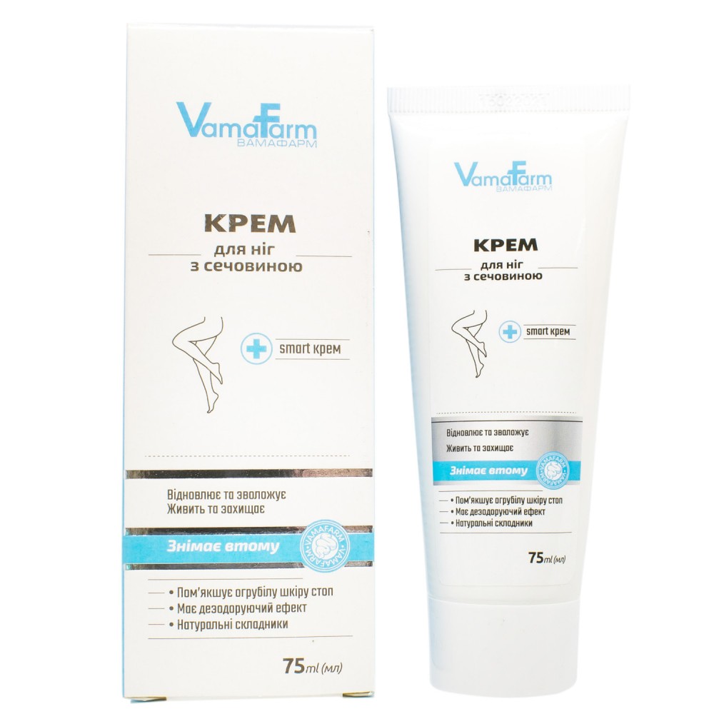 Еколек VamaFarm Крем для ніг з сечовиною 75 мл