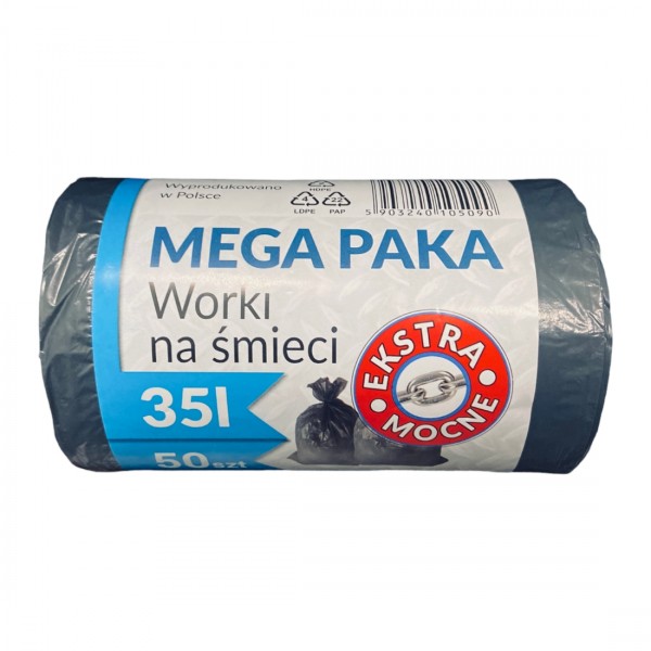 Ekosell Пакети для сміття (міцні) 35л / 50 шт