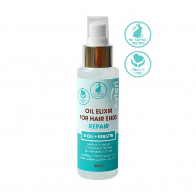 Art LINE Asteri Олійка-Еліксир для кінчиків волосся з 5 оліями та кератином 100 мл