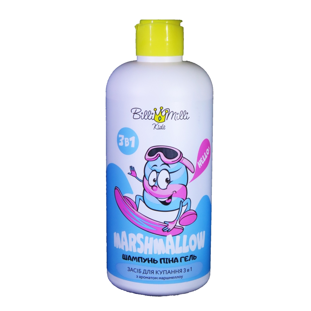 Art LINE Billi Milli Засіб для купання 3в1 (шампунь,піна та гель) дитячий Маршмеллоу
