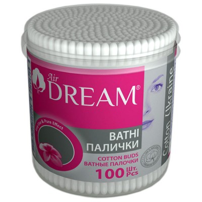 Air Dream Ватні  палички   кр. пластикова банка 100 шт (50 шт/ящ)