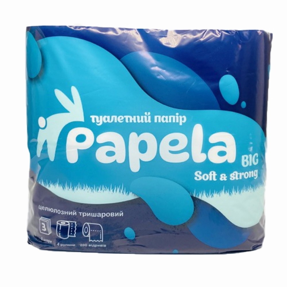 Papela Туалетний папір BIG тришаровий 4 шт
