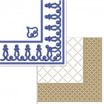 Silken Серветки паперові  "ЗОЛОТА РАМКА" 33*33 3шар 18шт у пачці