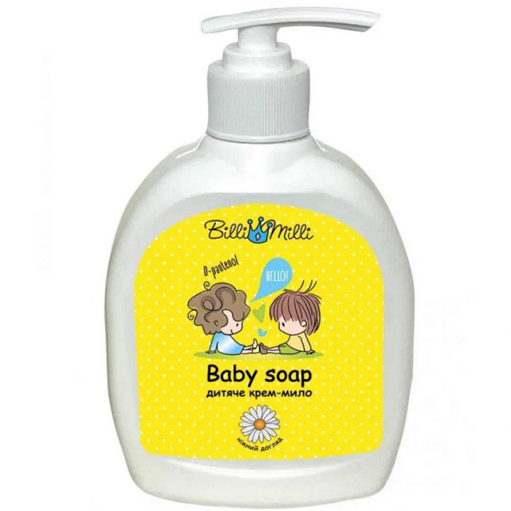 Art LINE Billi Milli Дитяче рідке мило "Ніжний догляд" (D-пантенол та олія мигдалю) 300 мл