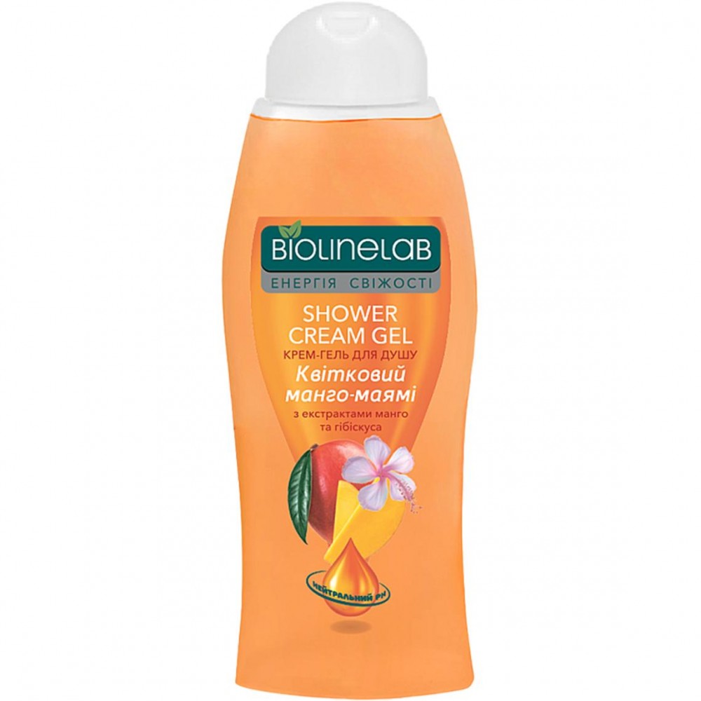 Art LINE Bio Line Lab Крем-гель для душу "Квітковий манго-маямі" 400 мл