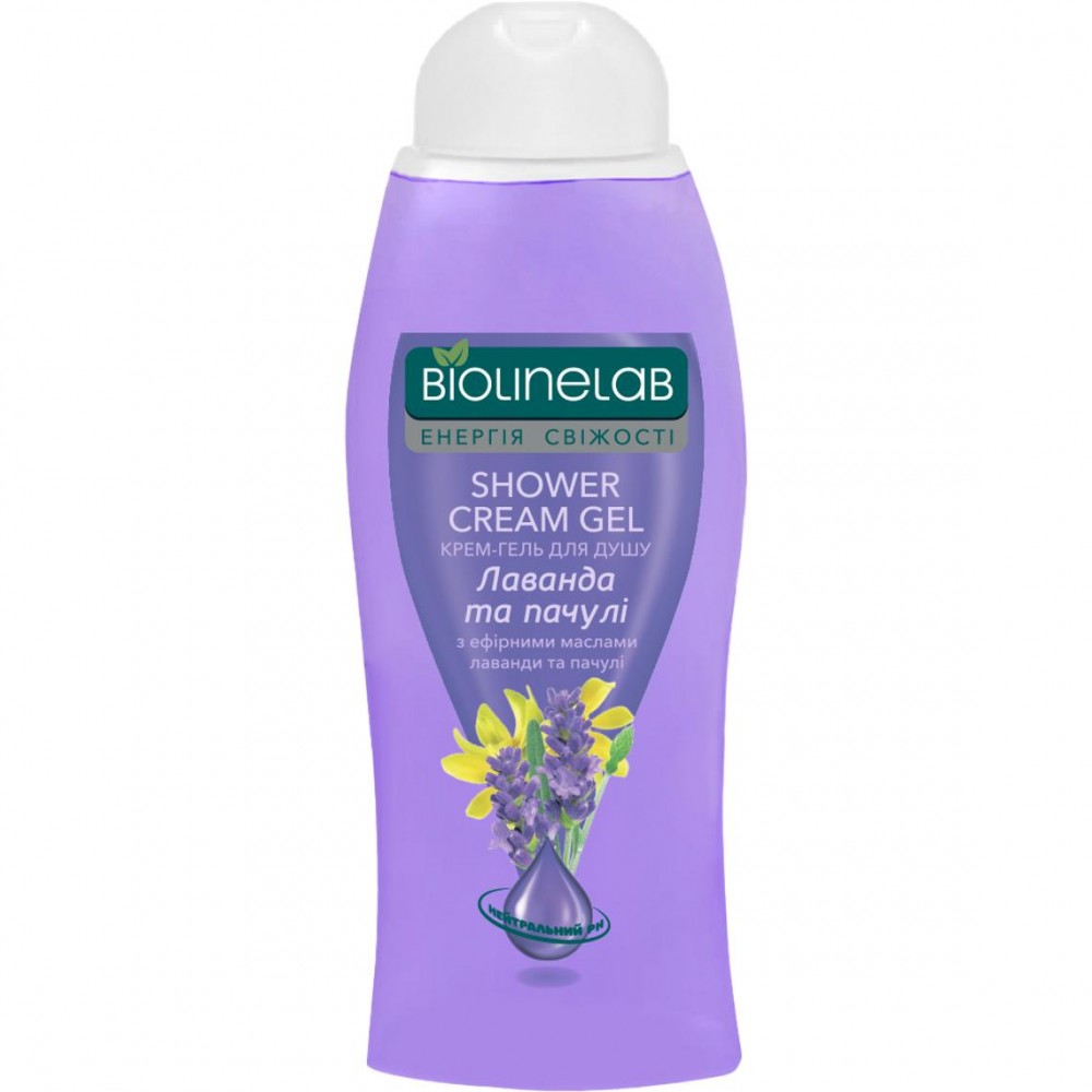 Art LINE Bio Line Lab Крем-гель для душу "Лаванда та пачулі" 400 мл