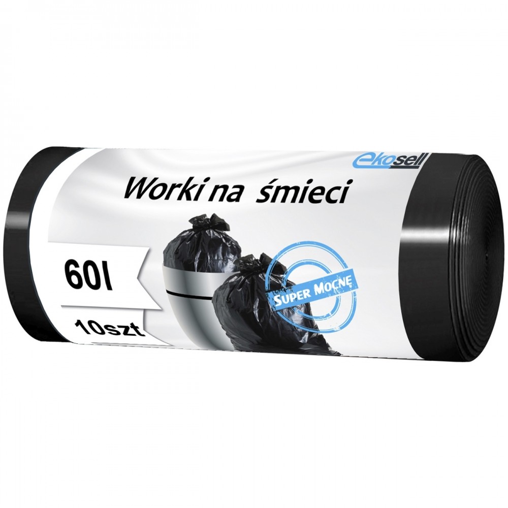 Ekosell Пакети для сміття (міцні) 60л / 10 шт