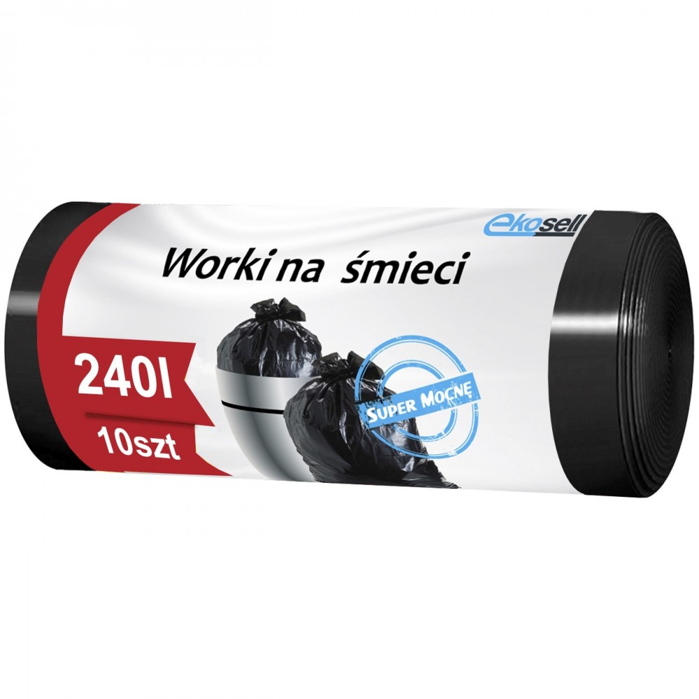 Ekosell Пакети для сміття (міцні) 240л / 10 шт